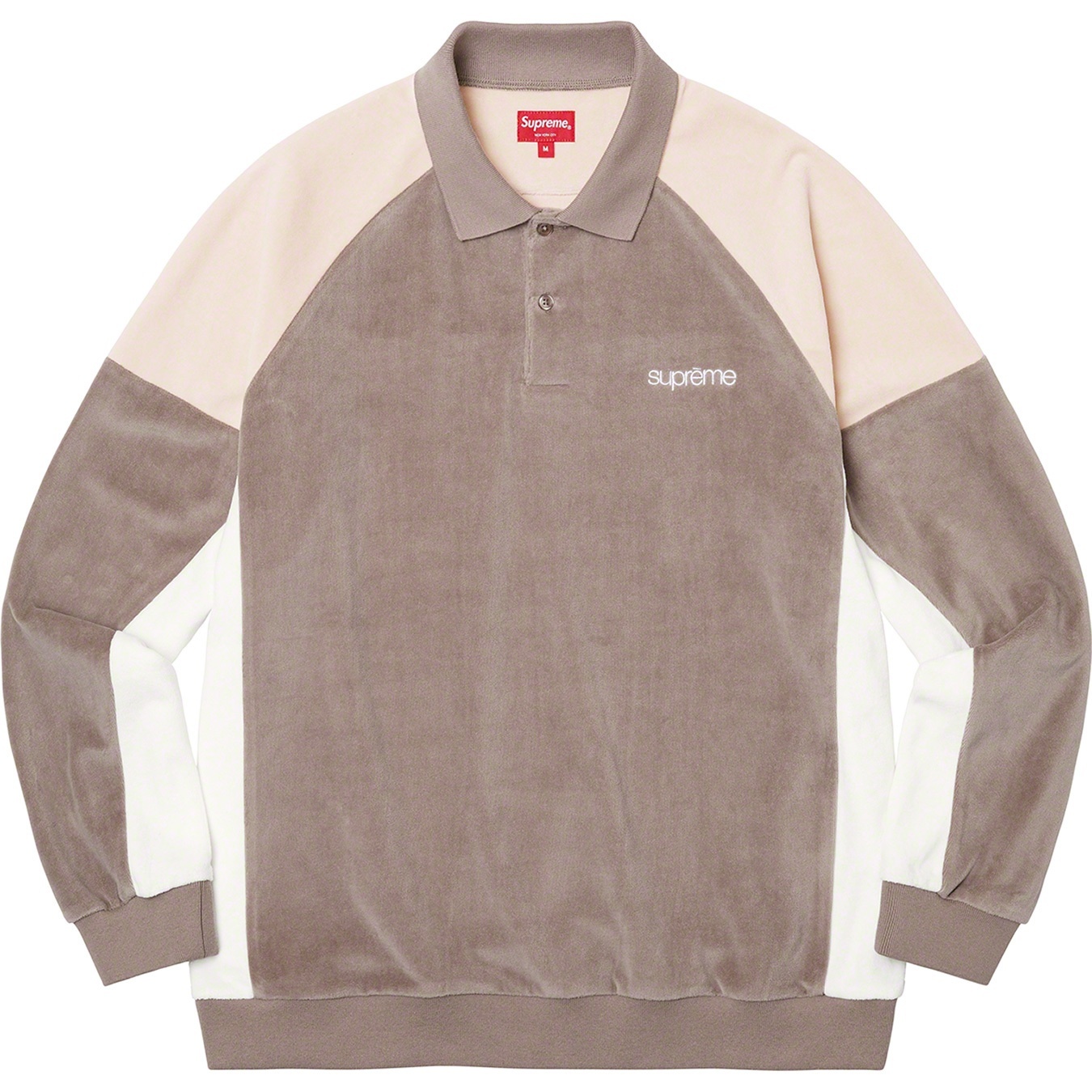 Paneled Velour L/S Polo view 6